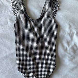 Eberjey kids one piece gingham swimsuit